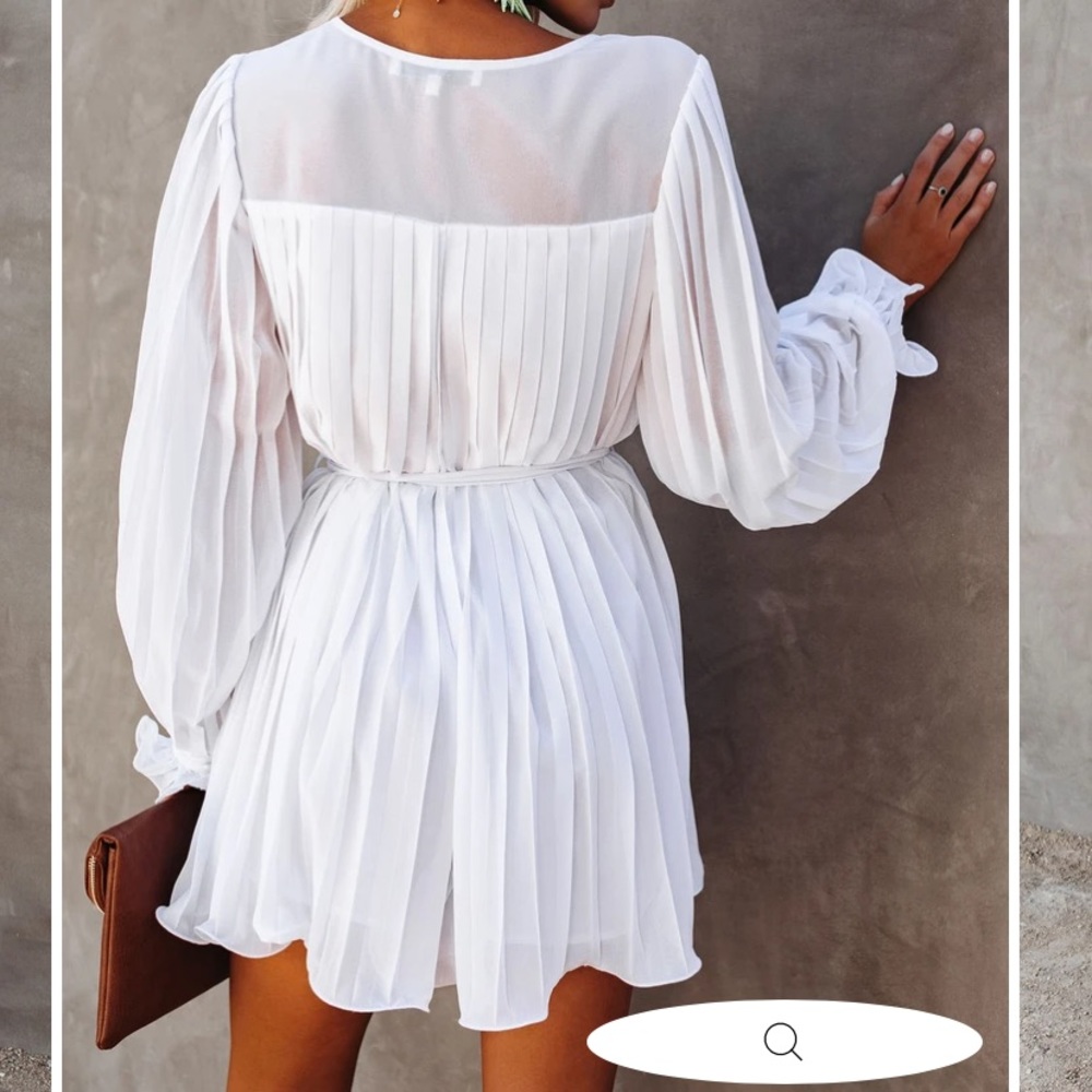 VICI white pleaded romper
